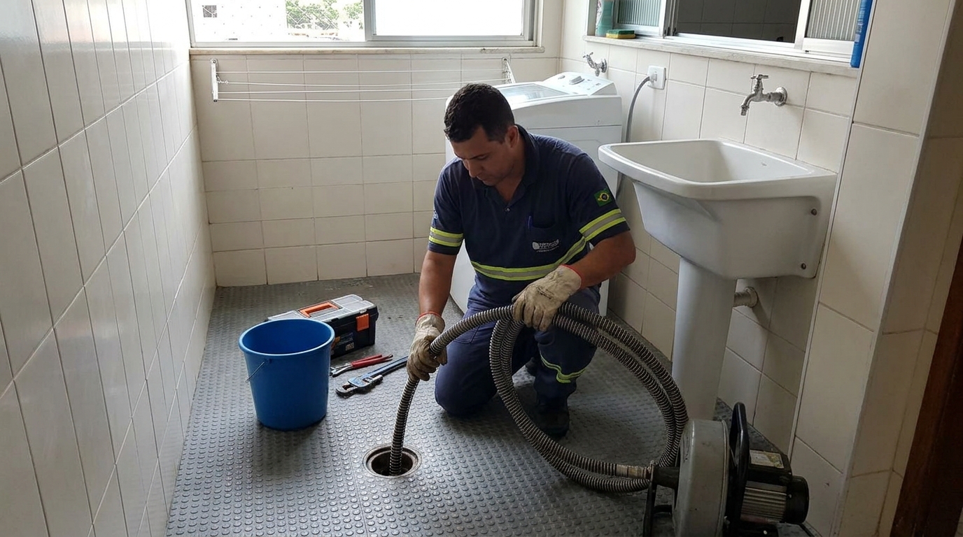 Desobstrução na Cozinha em Jundiaí‑SP
